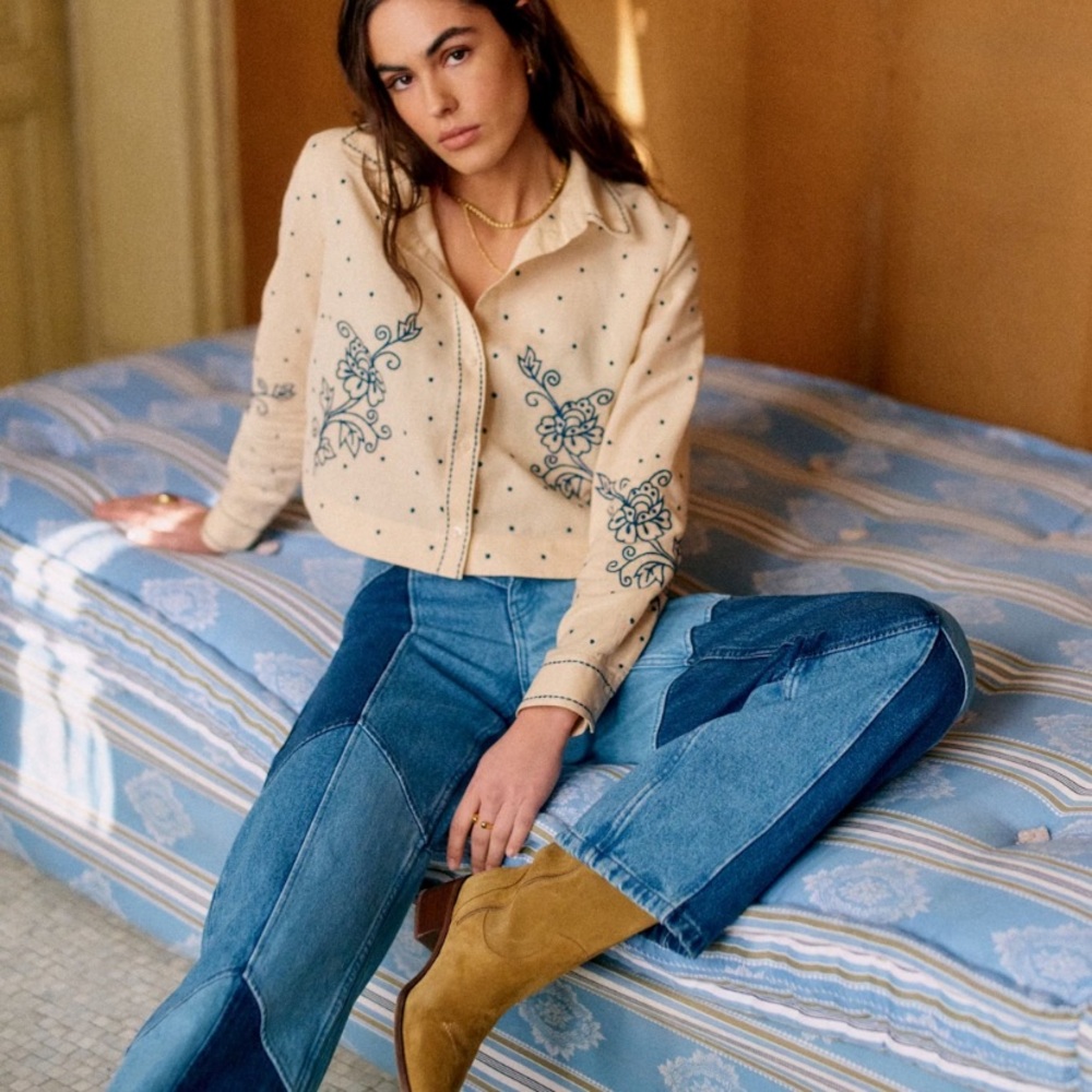 Sezane Maellie Shirt - Sezane x Lucia Vergara